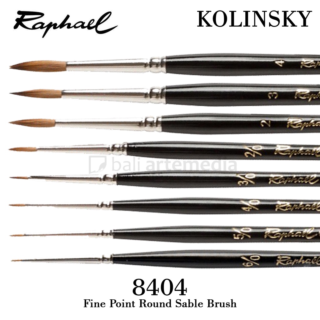 

Raphael Kolinsky Red Sable Top Watercolour Brush 8404