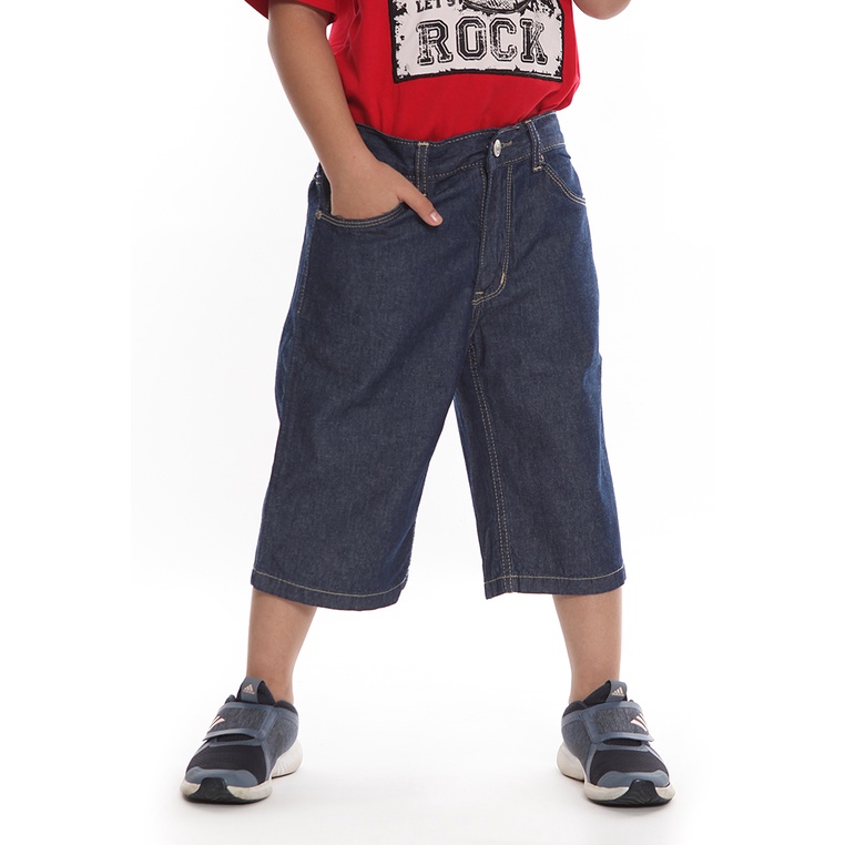 Celana Pendek Anak Laki Jeans Raw Blue - CHEERS