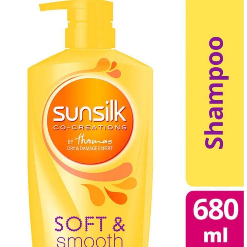Shampoo Sunsilk 680ml. Soft & Smooth Sampo Kuning original 680 ML