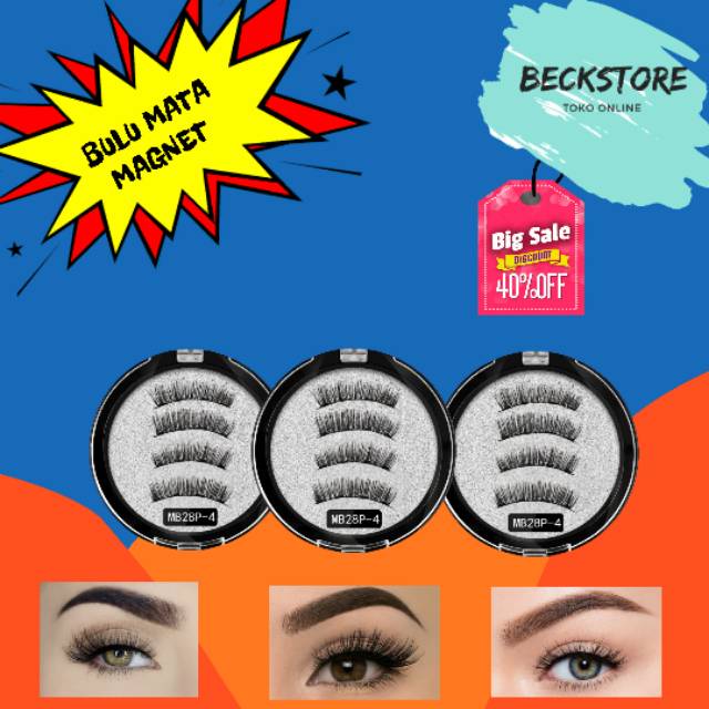 BULU MATA MAGNET | BULU MATA PALSU | BULU MATA 3D | BULU MATA EYELASH  EXTENSION