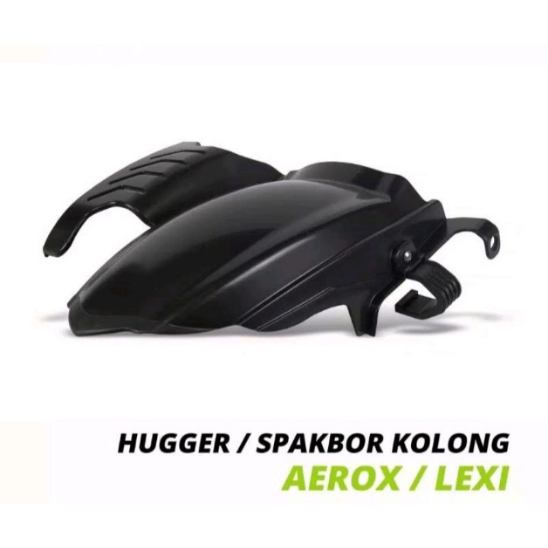 Hugger Spakbor Kolong Yamaha Aerox dan Lexi - Aksesoris Variasi Aerox - Lexi -BLACK-PNP