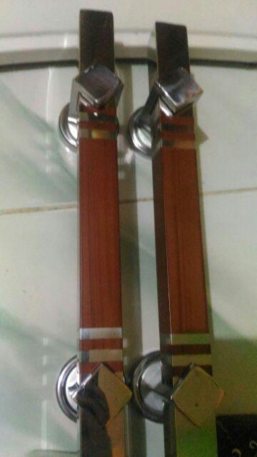 Handle Pintu Minimalis Stainless 33cm 2set+kunci