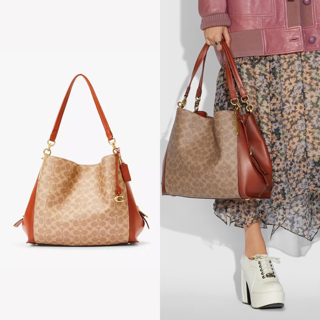 Coach 76069 Dalton 31 in Signature Canvas - Brown