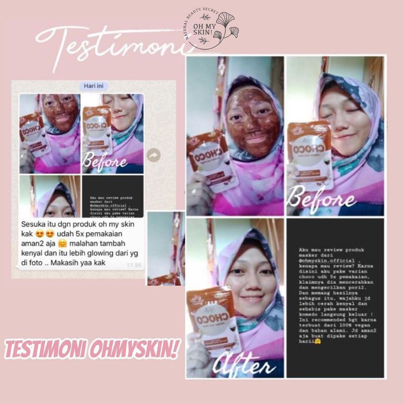 OH MY SKIN Organik face masker ( grosir )