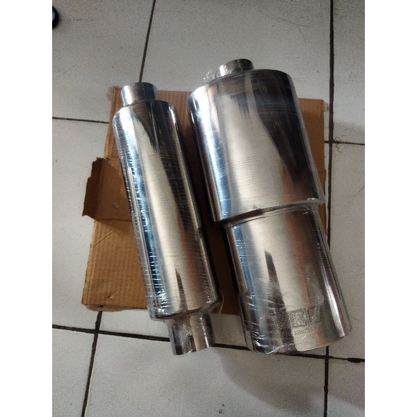 Knalpot Mobil Bass Bulet Paket Resonator + Muffler