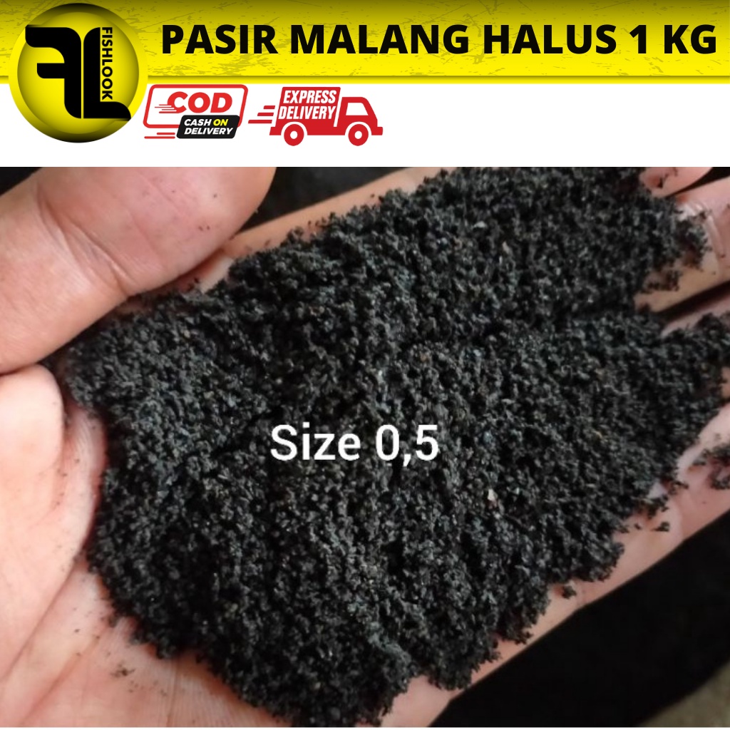 PASIR MALANG 0,5 SUPER HALUS PASMAL HITAM MERAH SUPER HALUS AQUASCAPE AQUARIUM CHANNA ARWANA PREDATOR