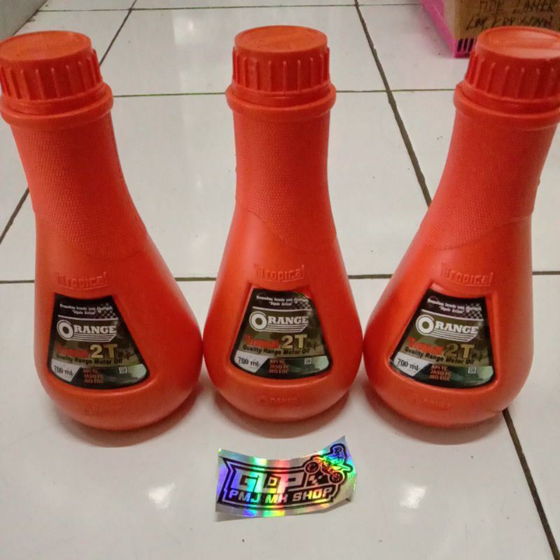 ORANGE oli samping 2t tropical 2 Tak 2tak QRANGE 700ml Botol Oren Racing