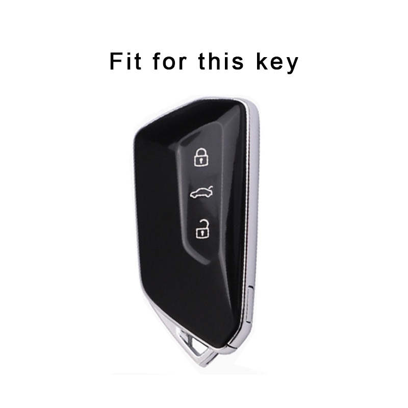 Casing Kunci Mobil Bahan TPU Untuk VW Golf 8 ID-4 Octavia A8 MK8 Mk4 2020 2021 Seat Leon Mk4