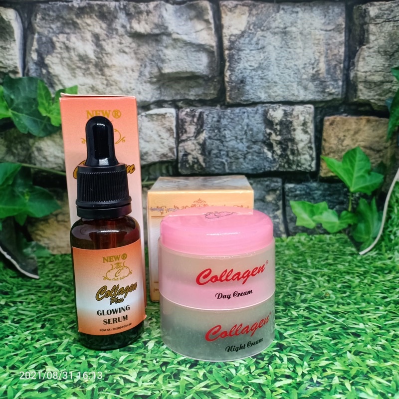 Paket Cream Collagen + Serum Collagen 3in1