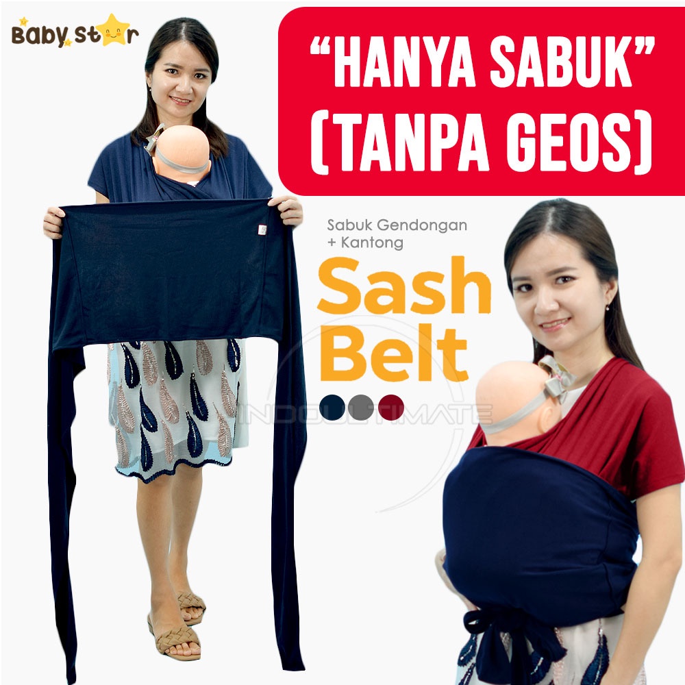 BABY STAR Sabuk gendongan Bayi Sash Belt SB-7610 kain ikatan geos bayi Sashbelt Instant Baby Wrap