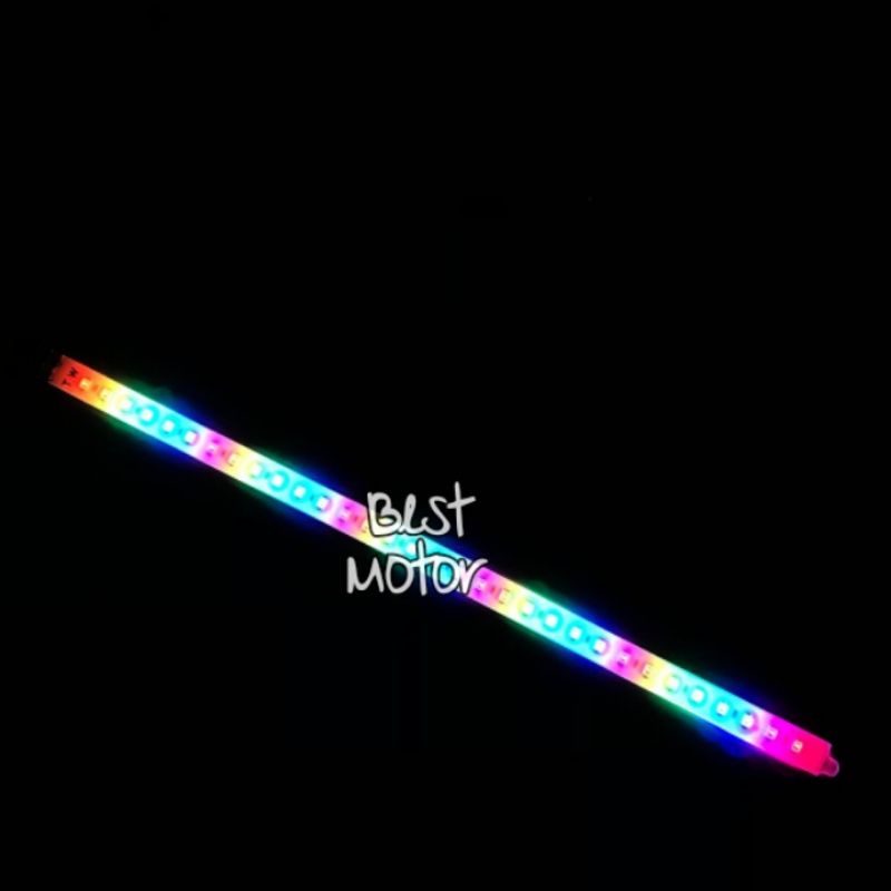 Lampu Running Alis LED 30cm motor mobil / Lampu alis Fleksibel RGB Lampu Alis Warna Warni