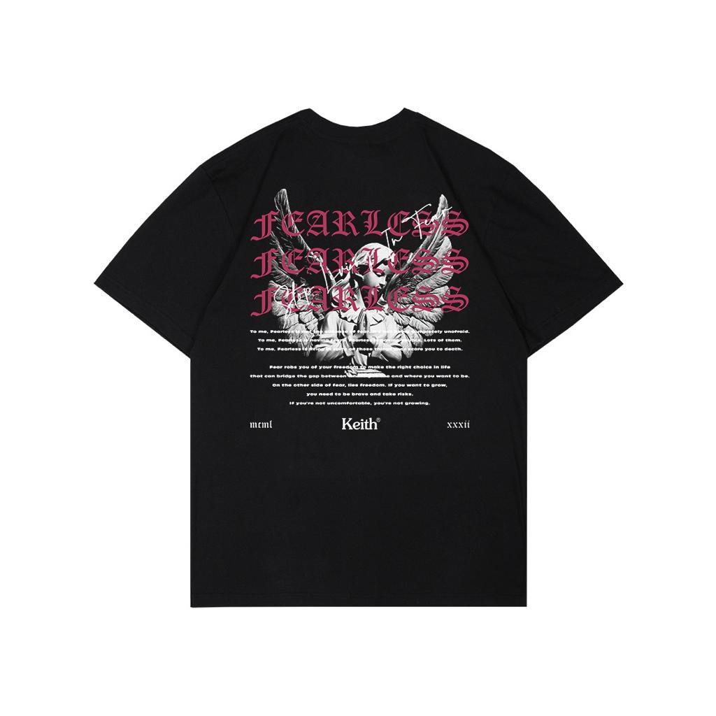 FEARLESS KEITH - KAOS DISTRO ORI KEITH STUDIO PRIA/WANITA HITAM