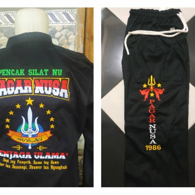 sakral pagar nusa + komprng bordir + sabuk warga ( bonus gantuang kunci)