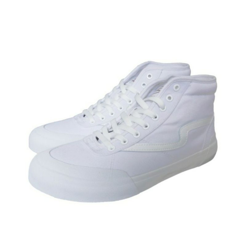 Patrobas Ivan High Full White - Triple White - All White / Sepatu Sneakers Cowok dan Cewek