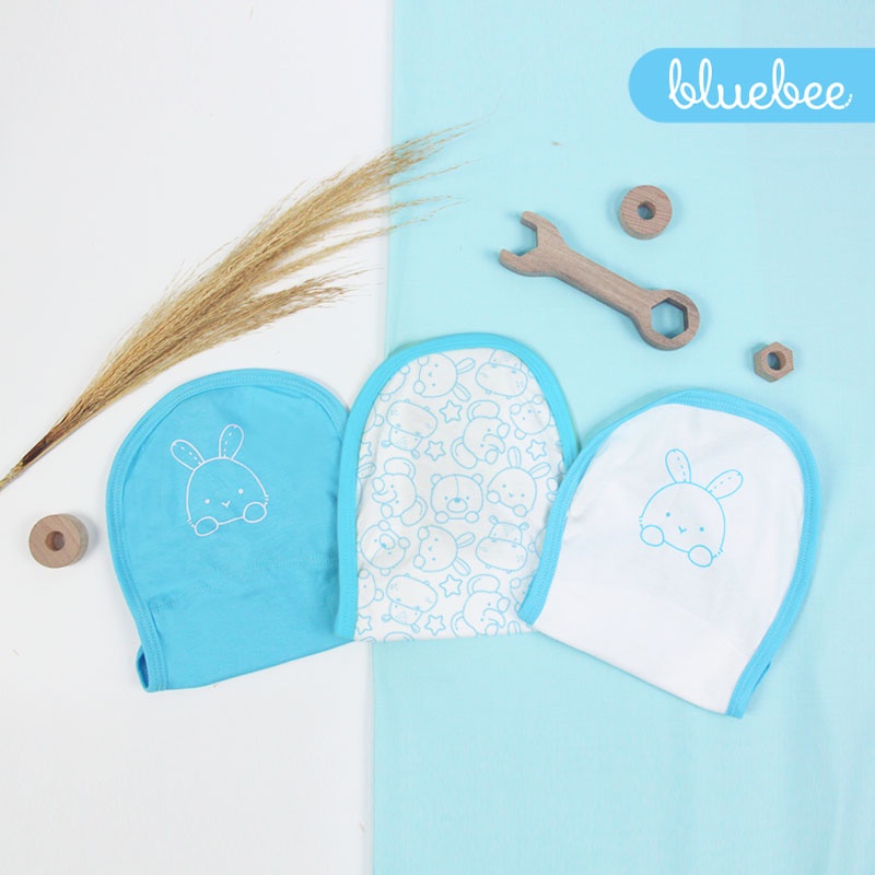 Blue Bee Popok Bayi Baru Lahir Katun / Popok Tali Bayi / Popok Bayi Motif Lucu Isi 3 Pcs 12008