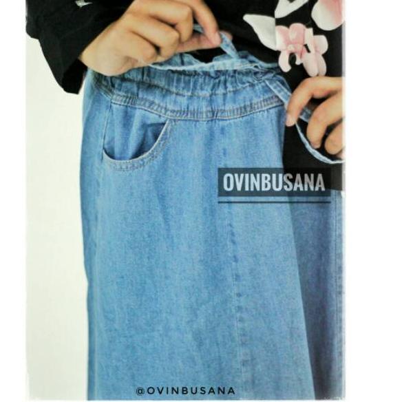 (ddzf -332) ROK JEANS WANITA DEWASA / Rok Jeans Panjang / Fashion Muslim / Rok Levis Termurah / Long