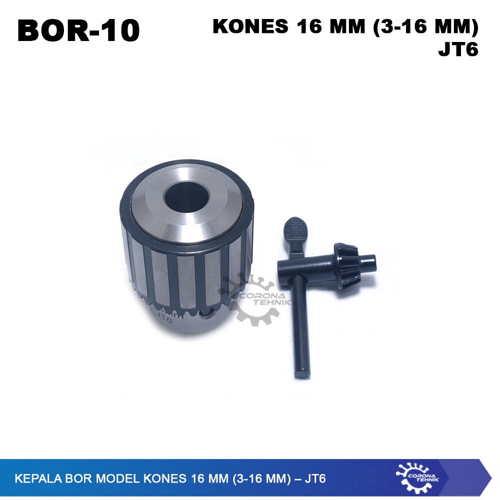 JT6 - Kepala Bor Model KONES 16 mm (3-16 mm)