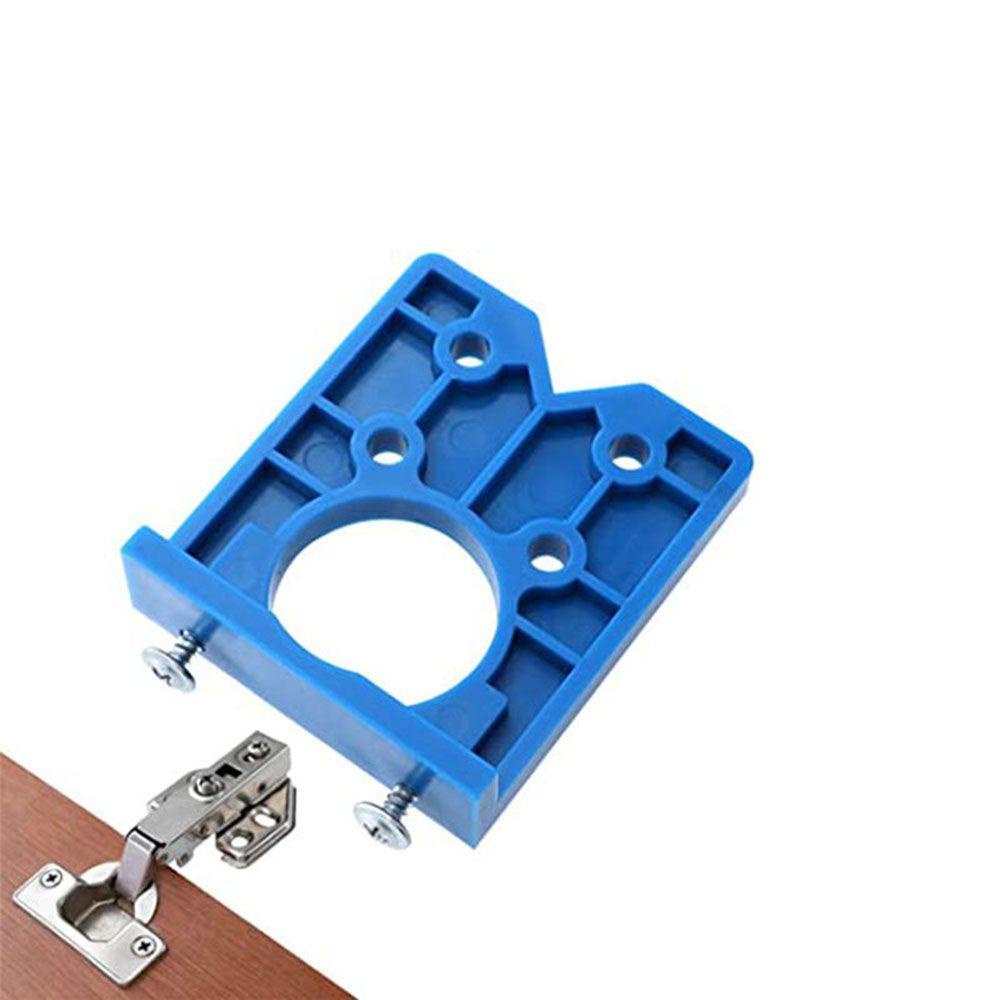 Solighter Hinge Drilling Jig Tool Locator Guide Pengeboran Lubang Engsel
