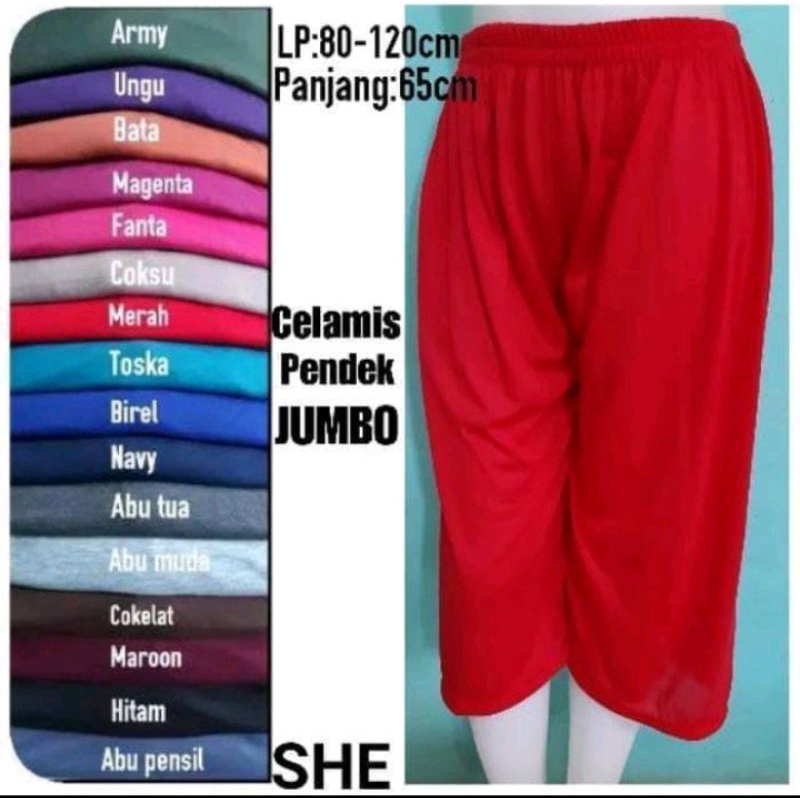 Aladin Pendek Los Jumbo/Celana Aladin Los/Celamis Los/Celana Pendek Jumbo/Celamis