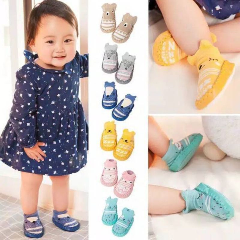 Medan Termurah/Sepatu Baby Import anti Slip/Kaos kaki sepatu baby import