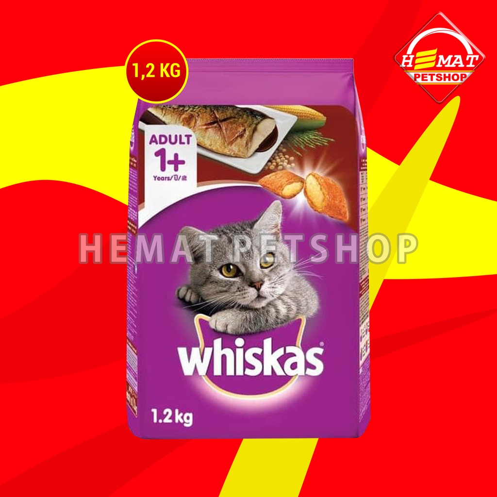 Makanan Kucing Whiskas 1.2kg All Varian