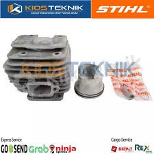 Blok / cylinder + piston (MS381) 070 1119-020-1204 B-1 asli Stihl