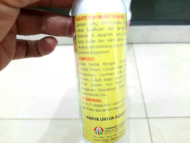 Pupuk cair aquascape AQUATIC MAKRO DAN MIKRO 120ML