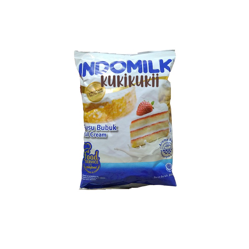 SUSU INDOMILK FULL CREAM 250GR SUSU INDOMILK BUBUK PUTIH SACHET 250 GR