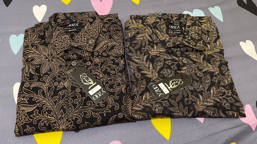 Odza Classic Baju Kemeja Batik Slimfit Lengan Panjang Pria Casual Sogan Hem Solo Asli Ramala