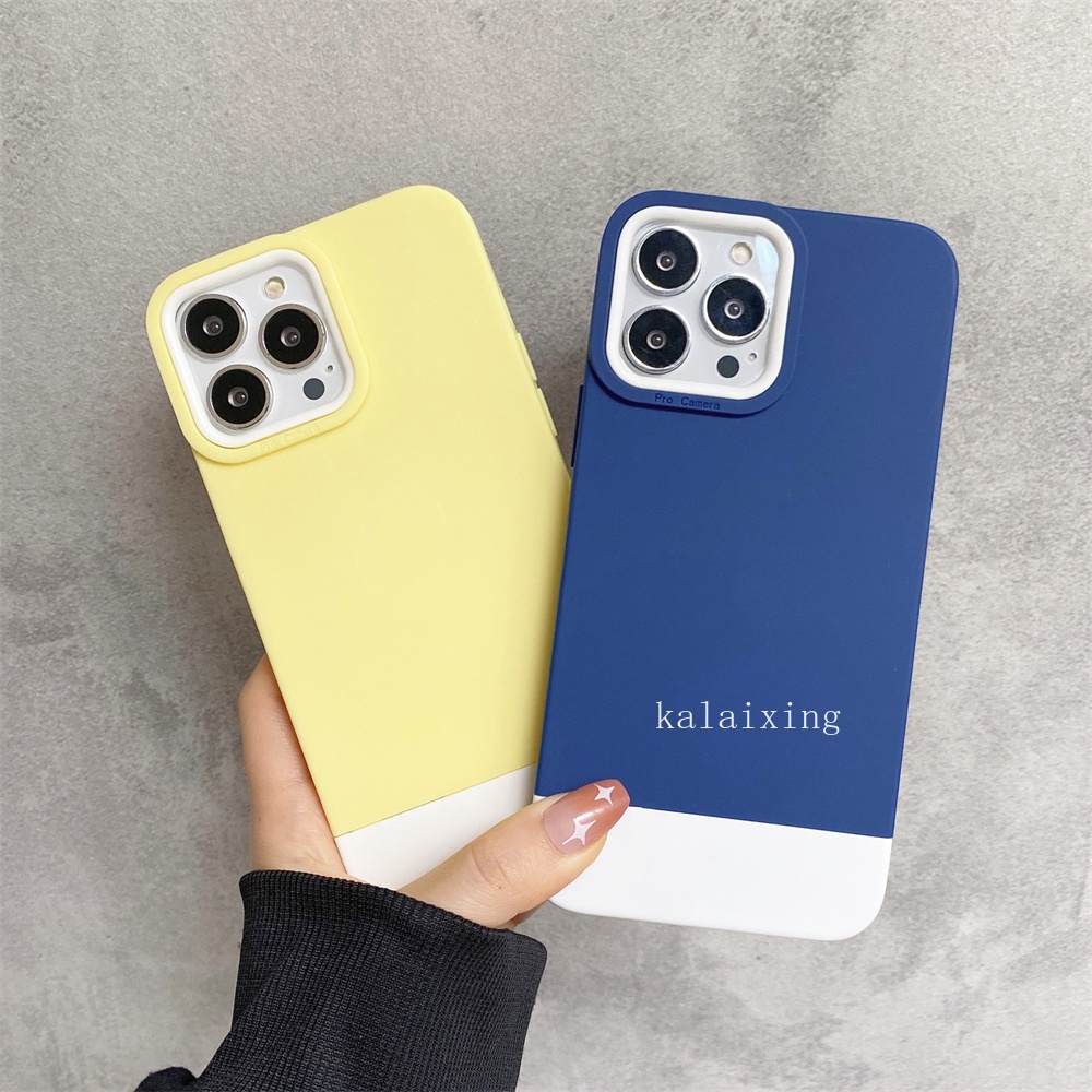 Casing Soft Case TPU Motif Mash Up Color Untuk iPhone 13 Pro Max 12 ProMax X Xs Max XR 11