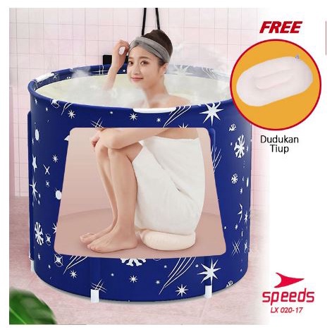 Bathtub Lipat SPEEDS Portable Folding Barrel Bak Mandi Cuci SPA