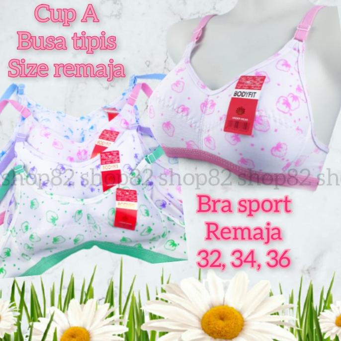 [Ready] Sport Bra Remaja Bh Abg Perempuan Wanita Tanpa Kawat Size 32 34 36 A [Bra]