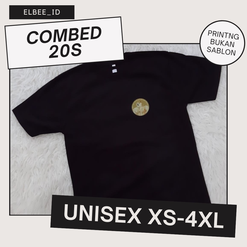 Kaos Logo BUFF DOGE / Kaos crypto / kaos pria / kaos wanita