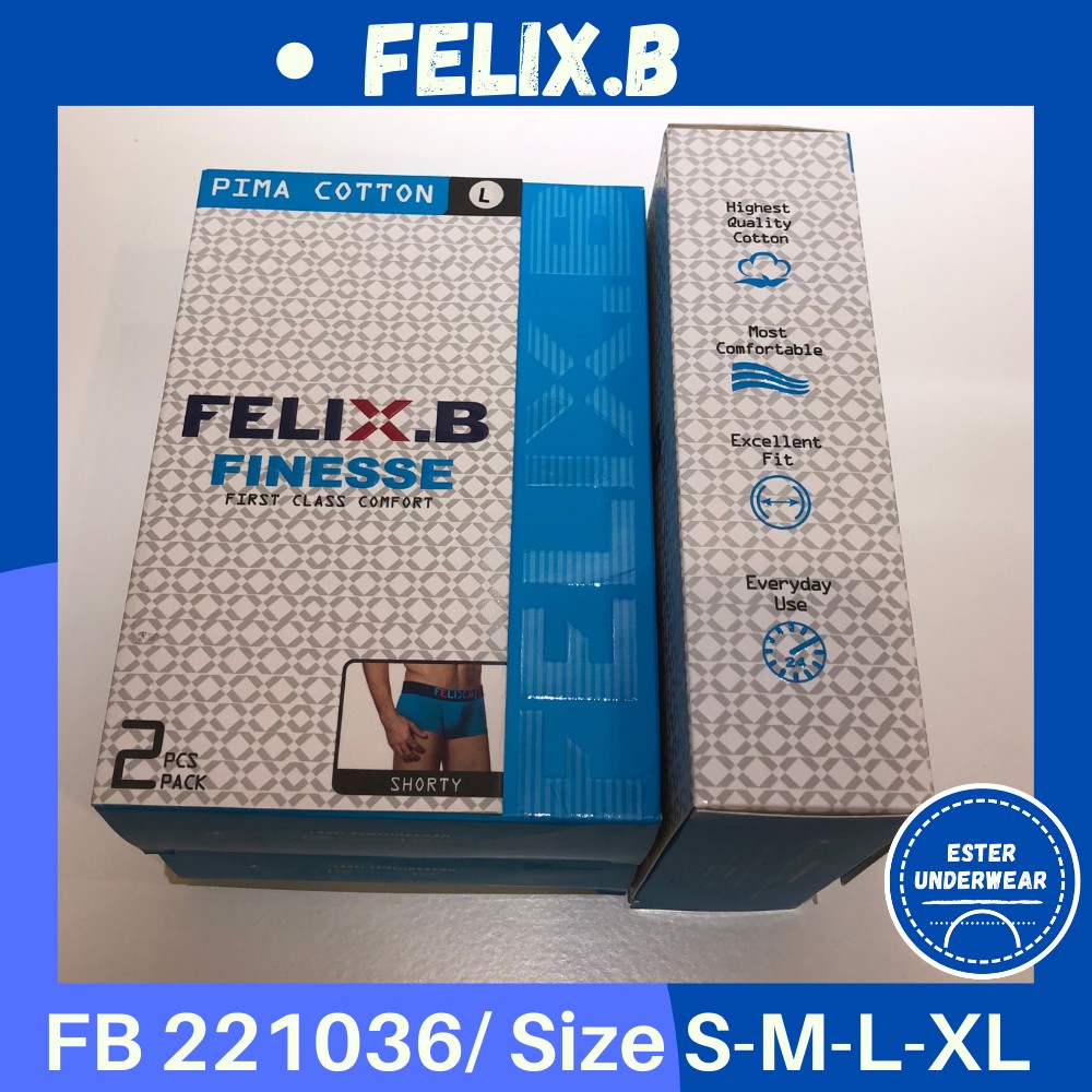 Celana Boxer Pria Felix.B FB 221036 ISI 2 PCS