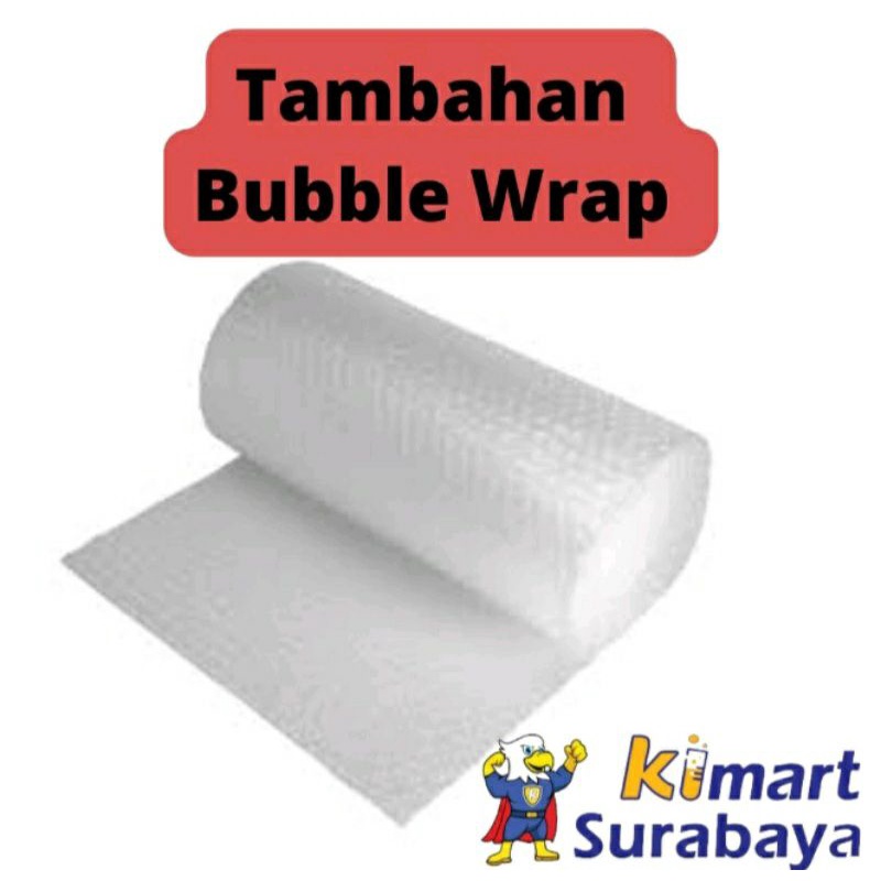 

BUBBLE WRAP tambahan packing (EXTRA PENGAMAN AGAR PAKET LEBIH AMAN) L50 X P120 @18gr