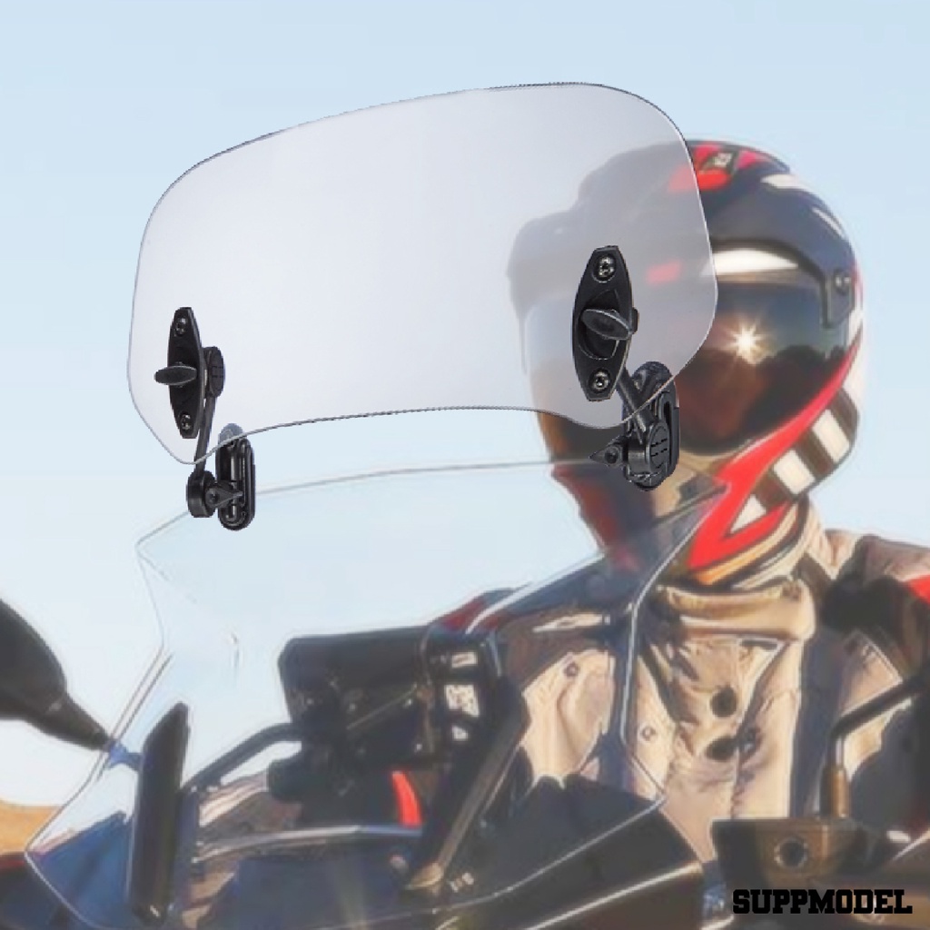 SPM CB500X CB500F CBF190X Windshield Extension Clamp-On PC Motorcycle Adjustable Windshield for Honda