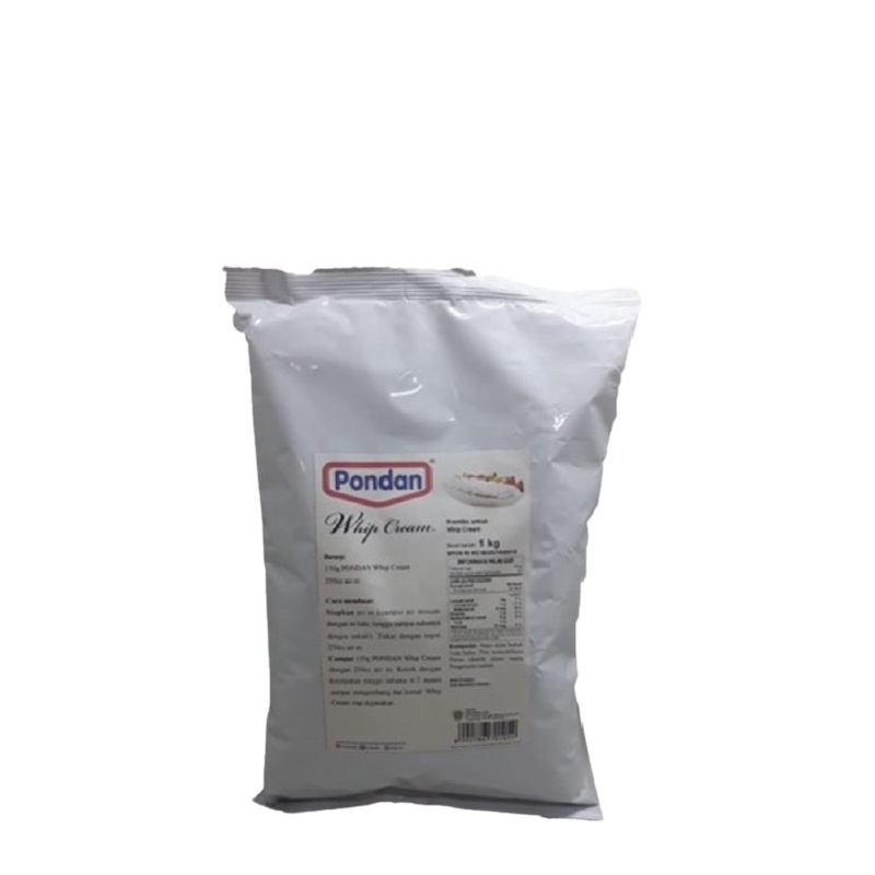 

Pondan Whip Cream Tepung Premiks 1 kg