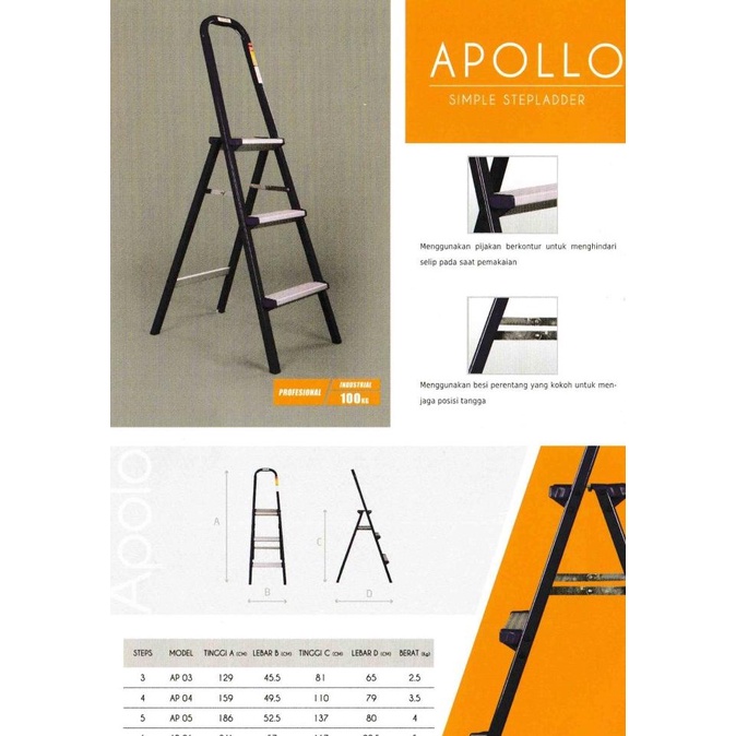 Tangga Aluminium Fortuna Apollo AP-05