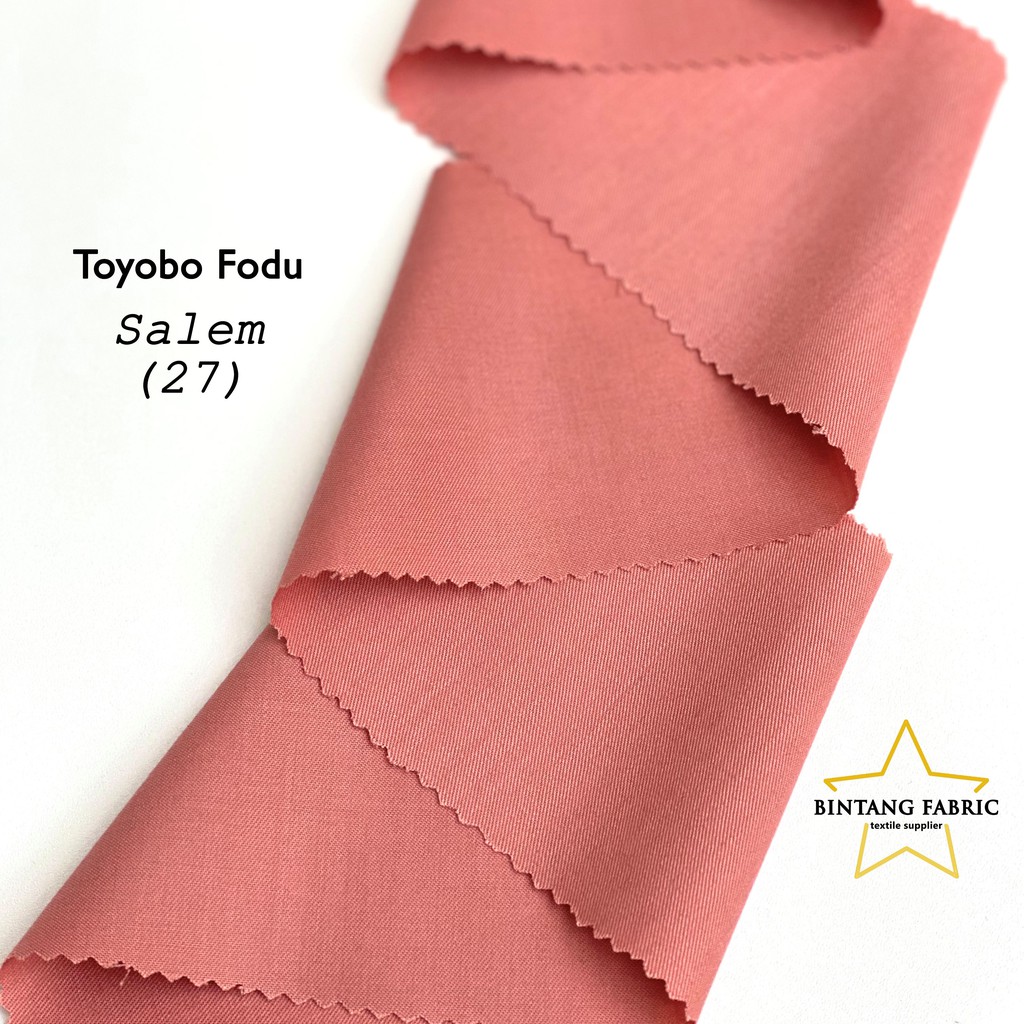 Bahan Kain Katun TOYOBO FODU 1 meter-Salem