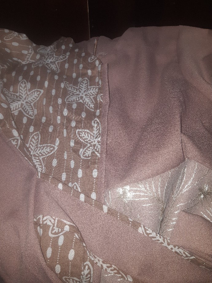 Tey-17 Batik Wanita Asj Sa Hrb026 Kenongo Kemeja Tosca Pendek