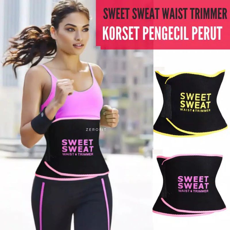 SWEET SWEAT TRIMMER BELT SLIM WAIST CORSET PEMBAKAR LEMAK PERUT