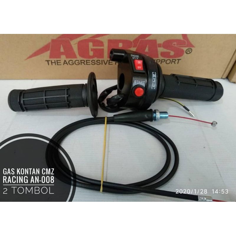 Gas Kontan Racing Polos dan 2 Tombol CMZ Gas Spontan Set