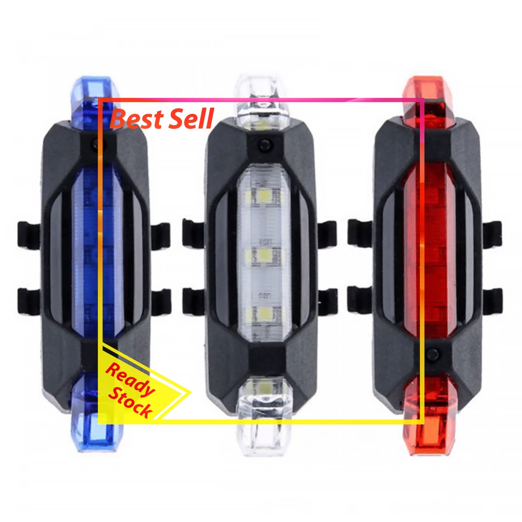 Bicycle Tail Light LED Bike Rear Back Lamp Waterproof Safe Night Riding