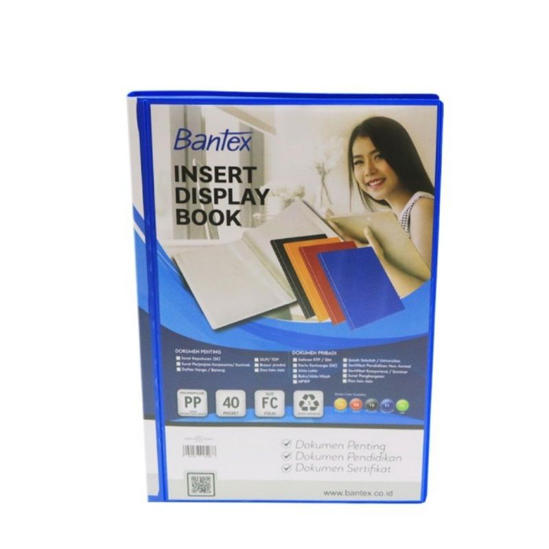 

BANTEX INSERT DISPLAY BOOK PP FOLIO 40 POCKET