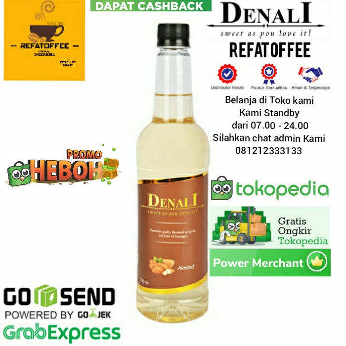 

ALMOND SYRUP DENALI 750ML