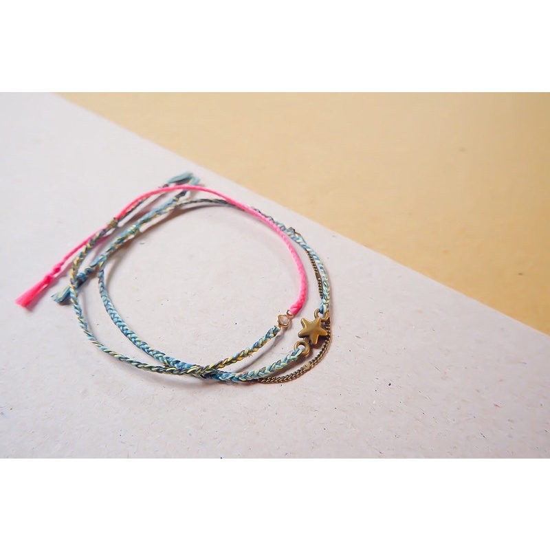 Gelang Tali Gypsy Boho Cute Star Set Allside