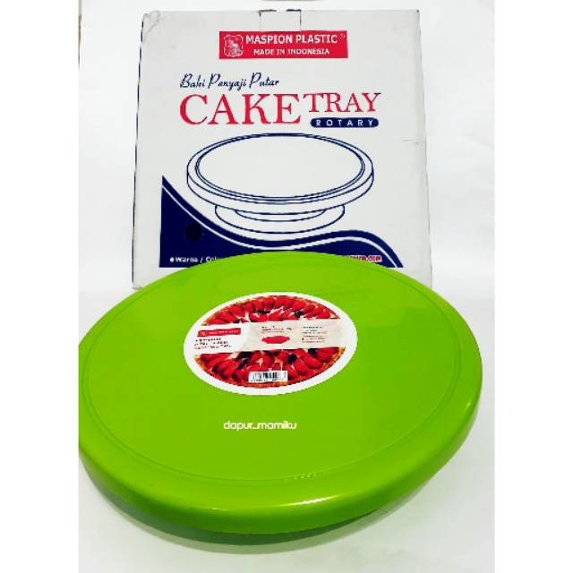 Rotary Cake Tray Meja Putar Baki Penyaji Penghias Kue Nampan Maspion Tatakan Table Lazy Susan