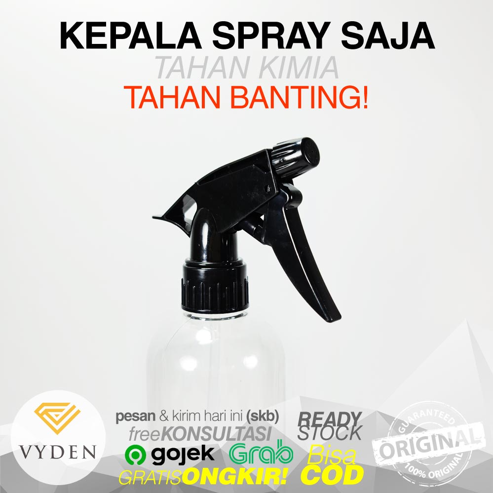 VYDEN Botol Spray 500ml Tahan Kimia Semprotan Air Stream Sanitizer Disinfektan MURAH