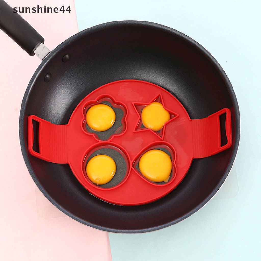 Sunshine Cetakan Telur Goreng / Pancake Bentuk Cincin Bahan Silikon