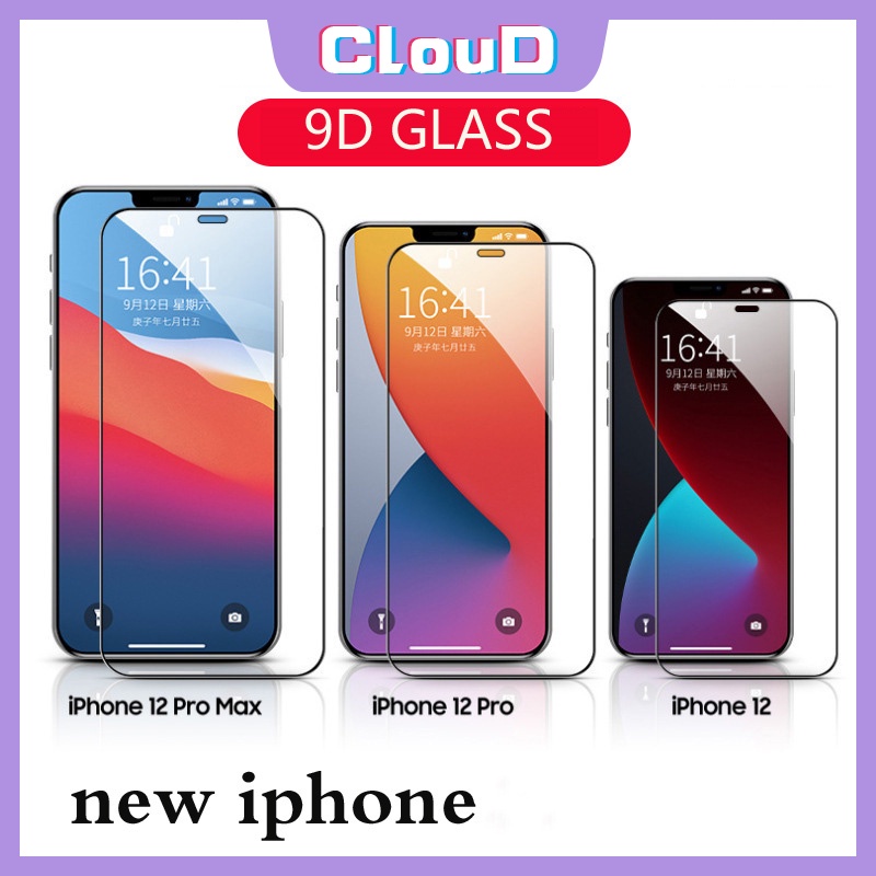 Pelindung Layar Tempered Glass 9D Untuk iPhone 11 12 11 14 Pro Max 6 6S 7 14 8 Plus X XR XS Max